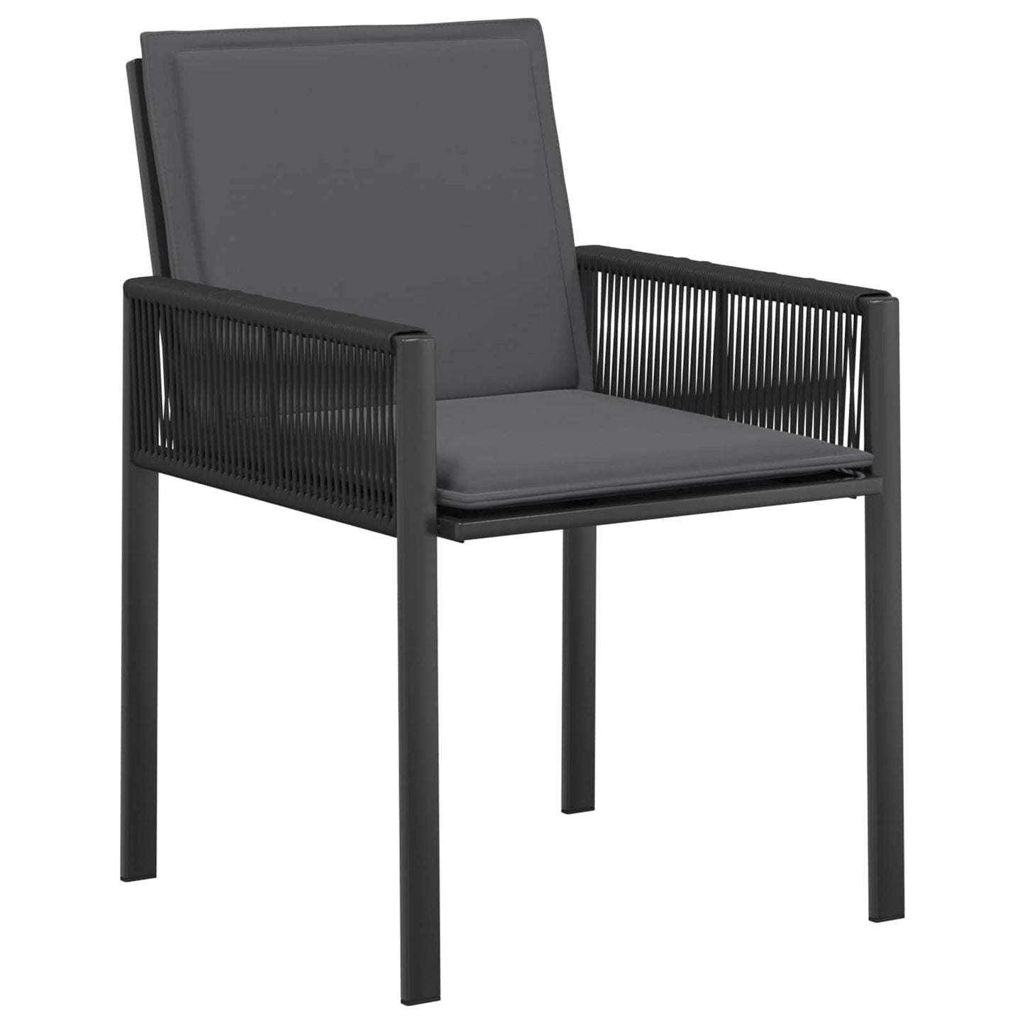 Garden Dining Set 13 pcs Black Poly Rattan