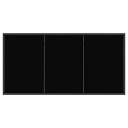Garden Dining Set 13 pcs Black Poly Rattan