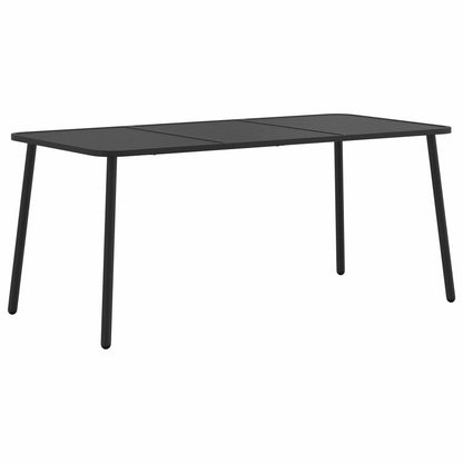 Dining Set 7 pcs Anthracite Steel
