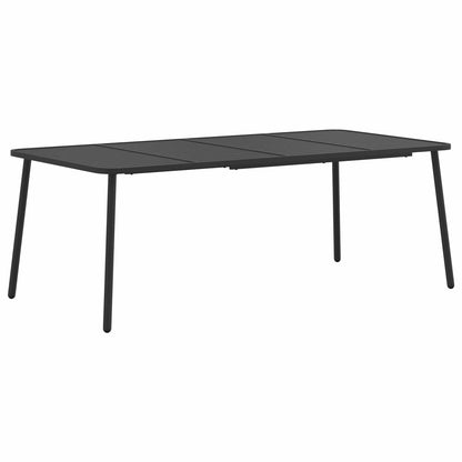 Dining Set 7 pcs Anthracite Steel