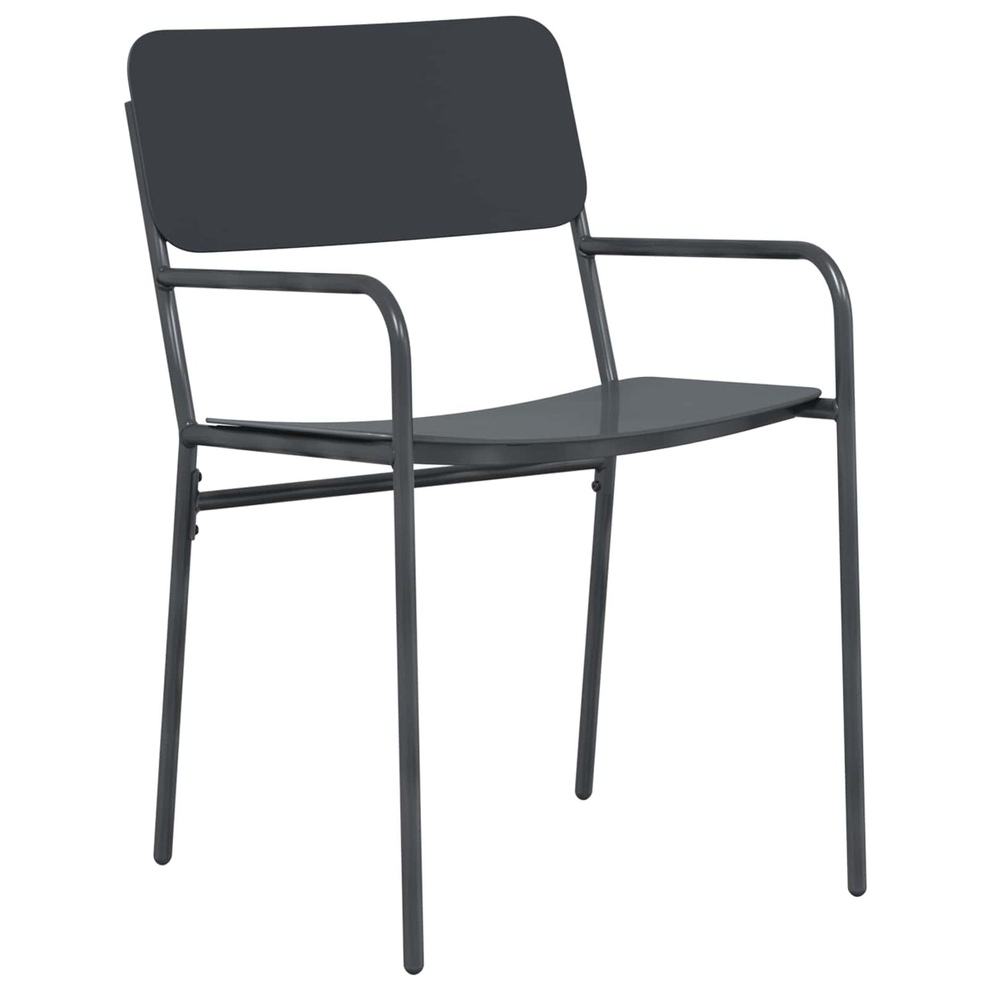 Dining Set 9 pcs Anthracite Steel