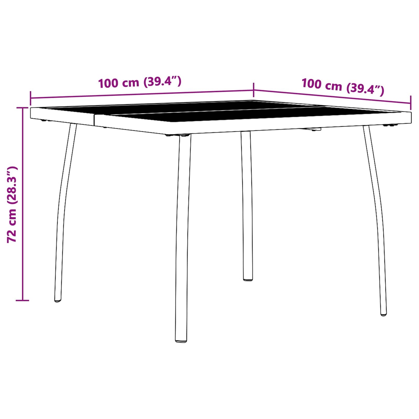 Dining Set 5 pcs Anthracite Steel