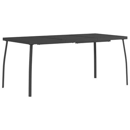 Dining Set 7 pcs Anthracite Steel