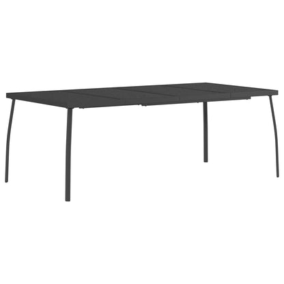 Dining Set 7 pcs Anthracite Steel