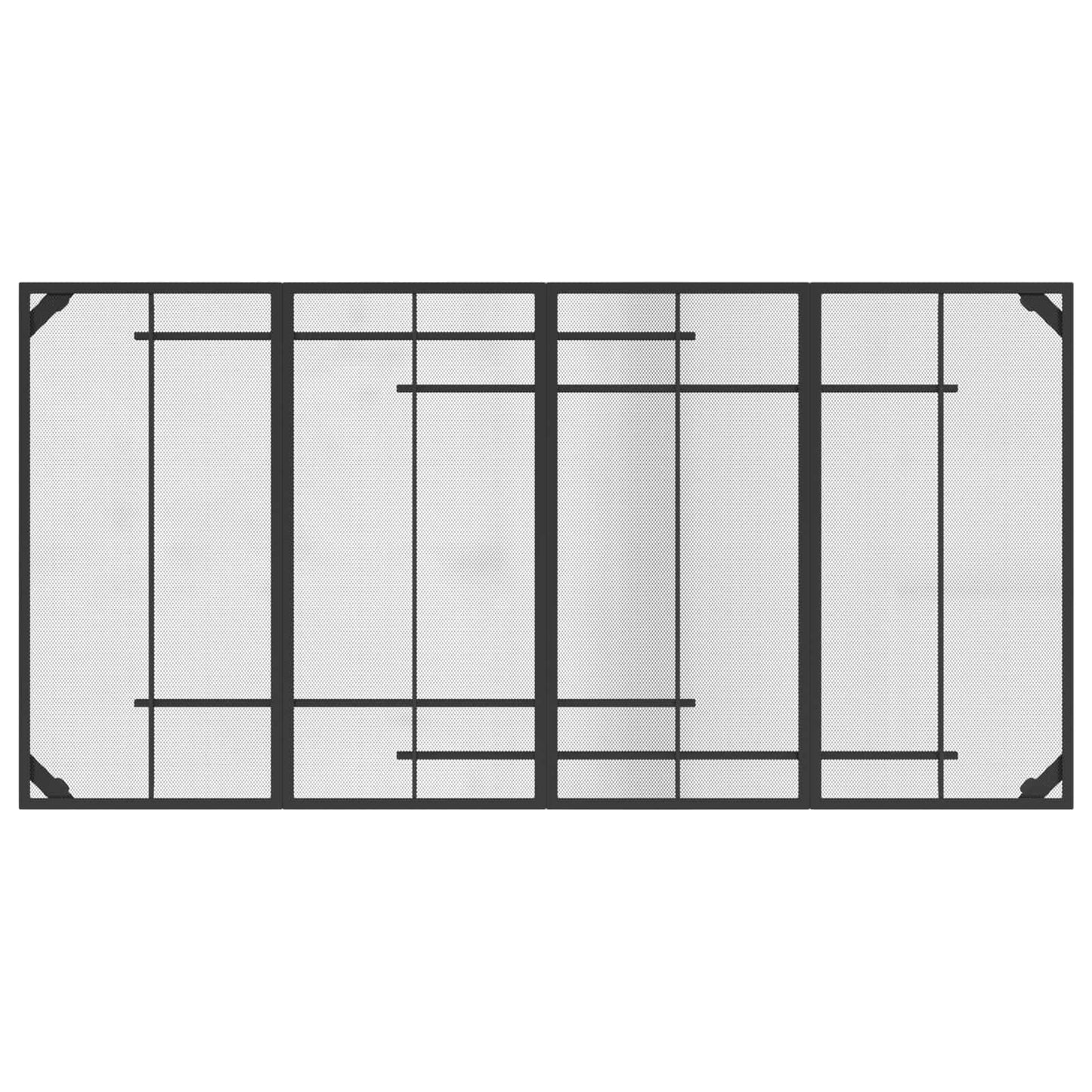 Dining Set 9 pcs Anthracite Steel