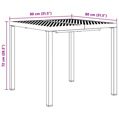 Outdoor Furniture Set 3 pcs Anthracite Steel