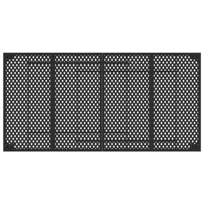 Outdoor Furniture Set 7 pcs Anthracite Steel