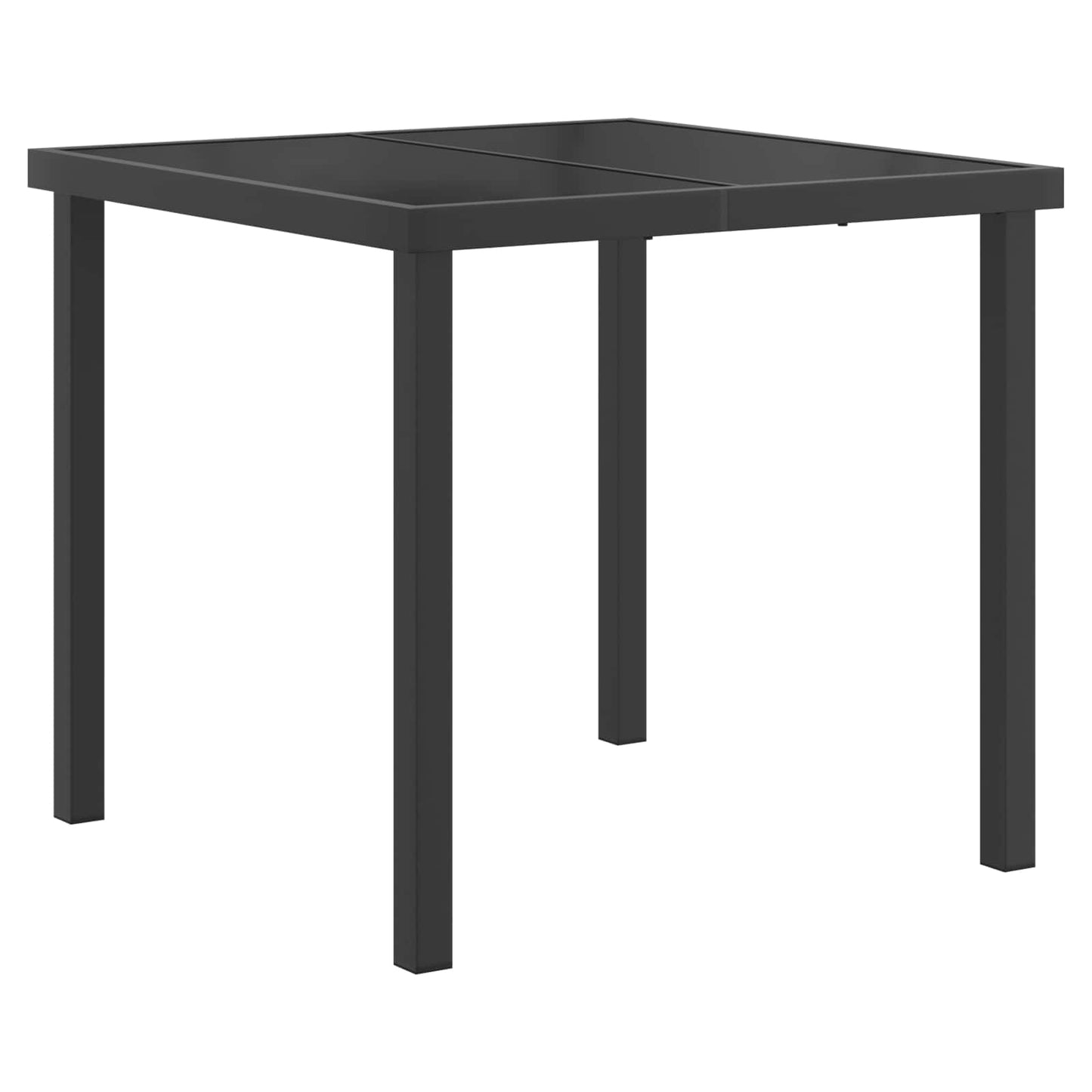 Outdoor Furniture Set 5 pcs Black and Anthracite Textilene