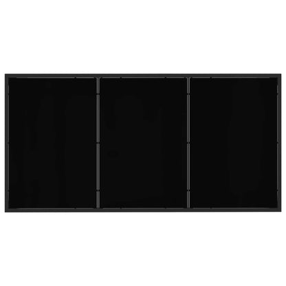 Outdoor Furniture Set 5 pcs Black and Anthracite Textilene