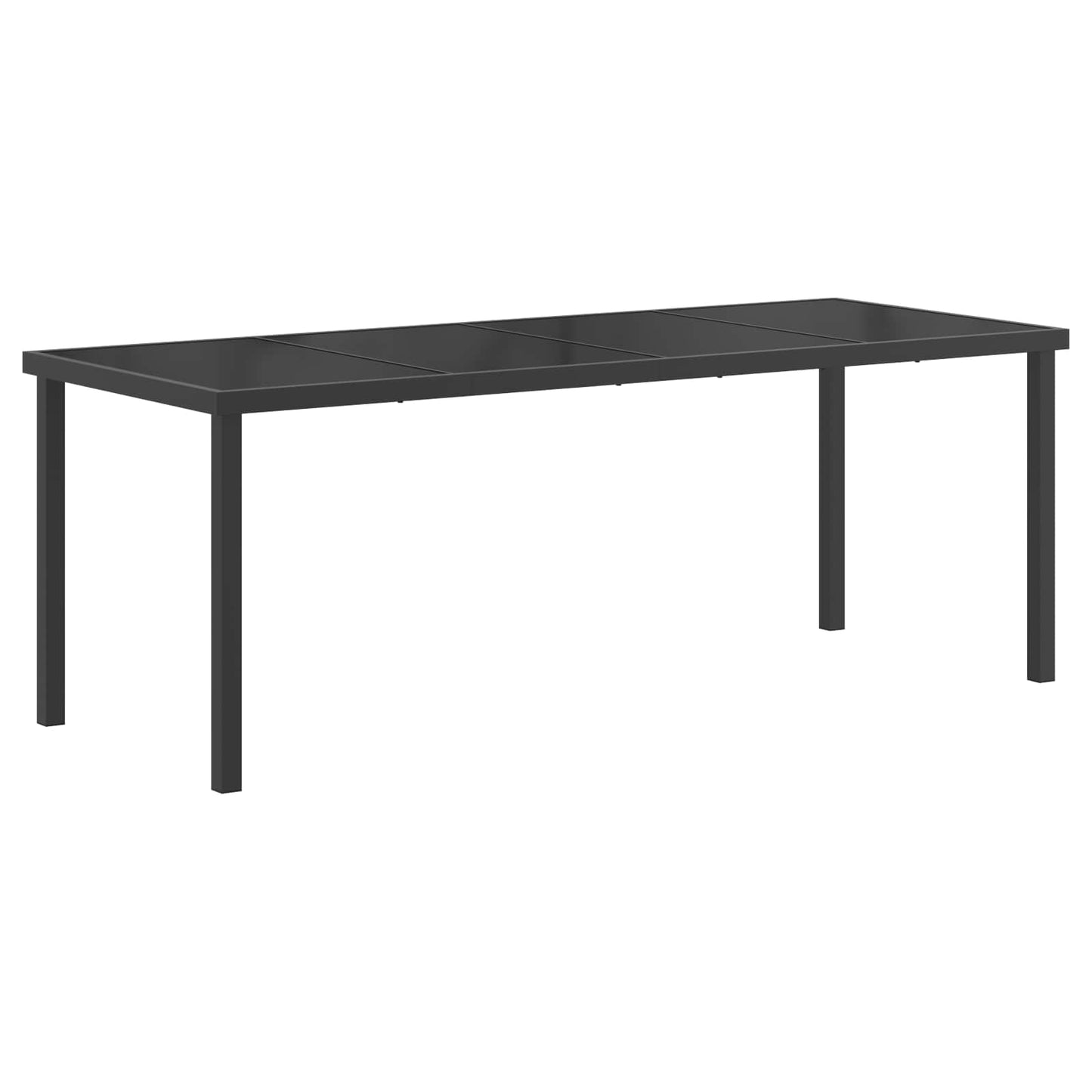 Outdoor Furniture Set 9 pcs Black and Anthracite Textilene