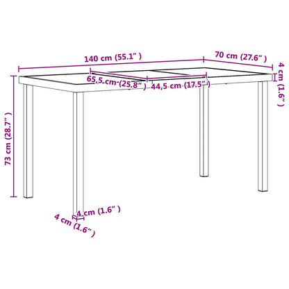 Outdoor Furniture Set 5 pcs Black and Anthracite Textilene