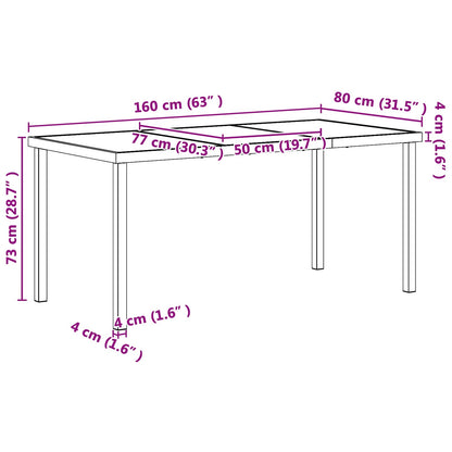 Outdoor Furniture Set 5 pcs Black and Anthracite Textilene