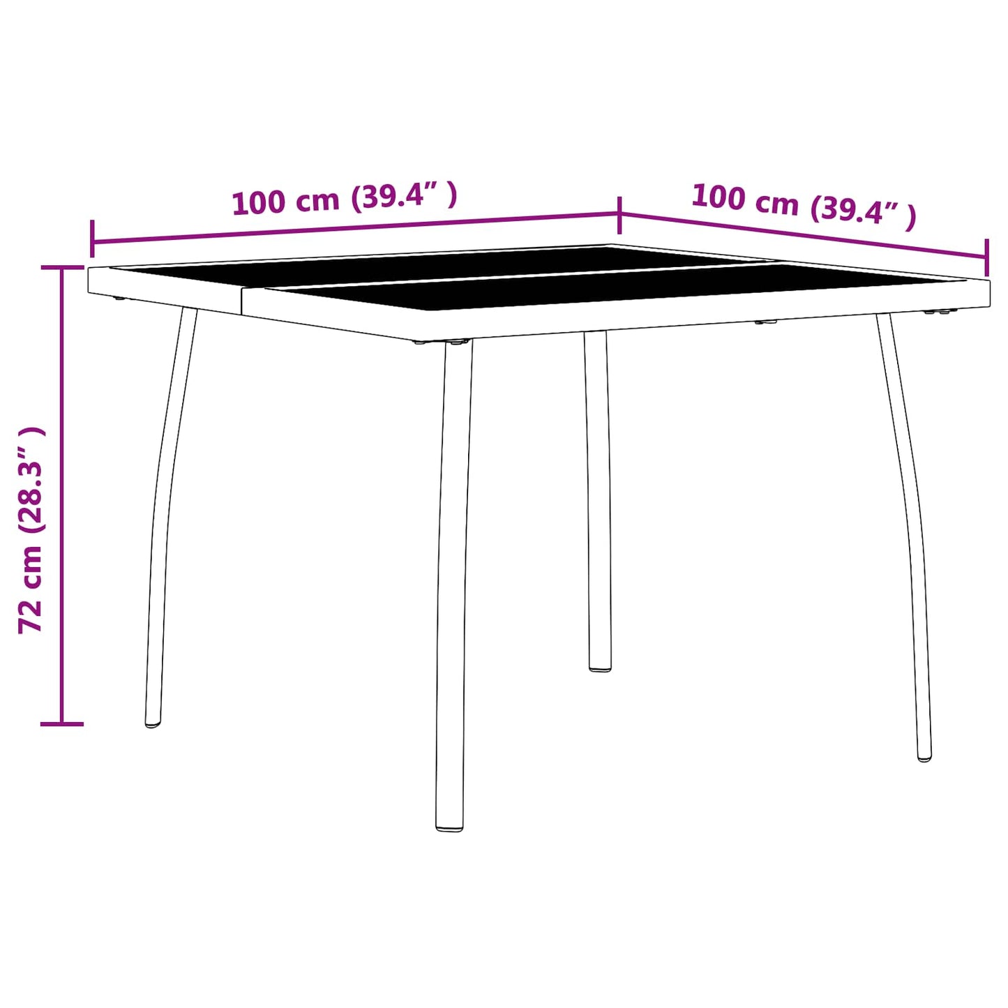 Outdoor Furniture Set Folding 5 pcs Anthracite Iron and Steel