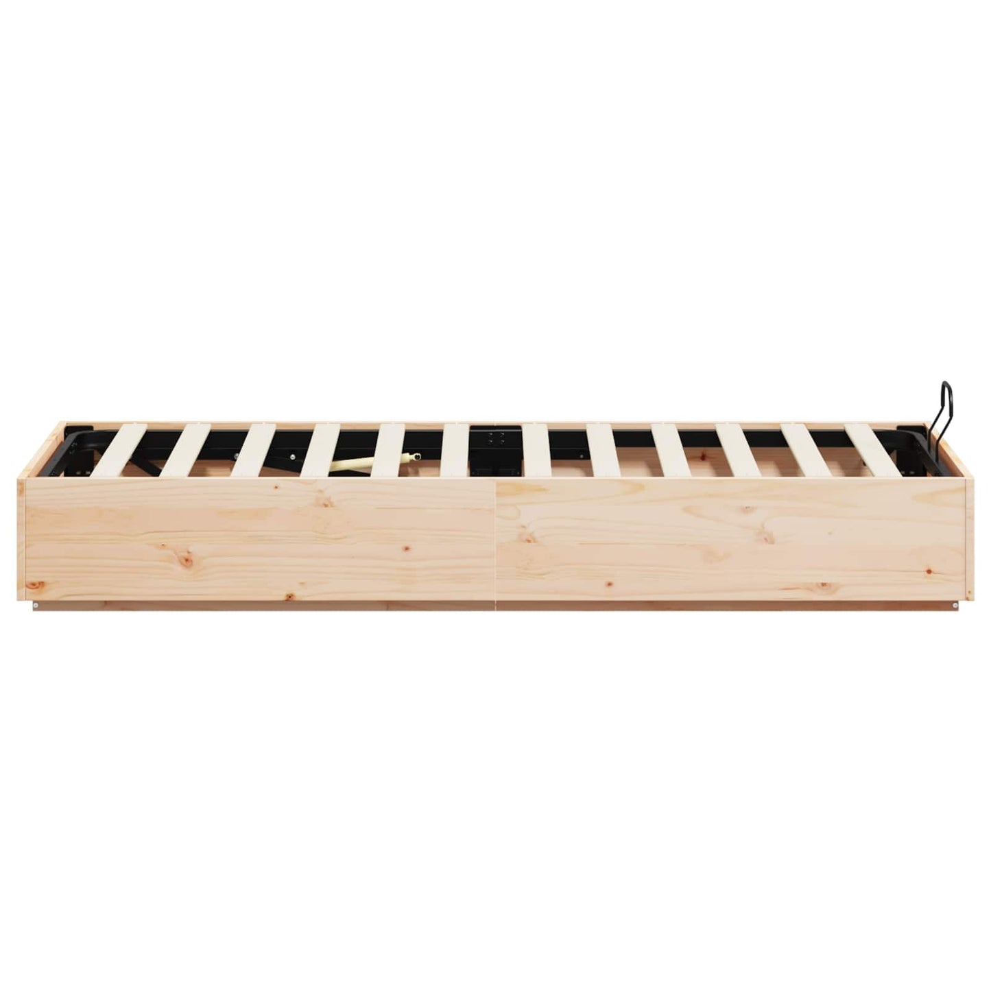 Ottoman Bed Frame Natural 90 x 190 cm Solid Pine Wood