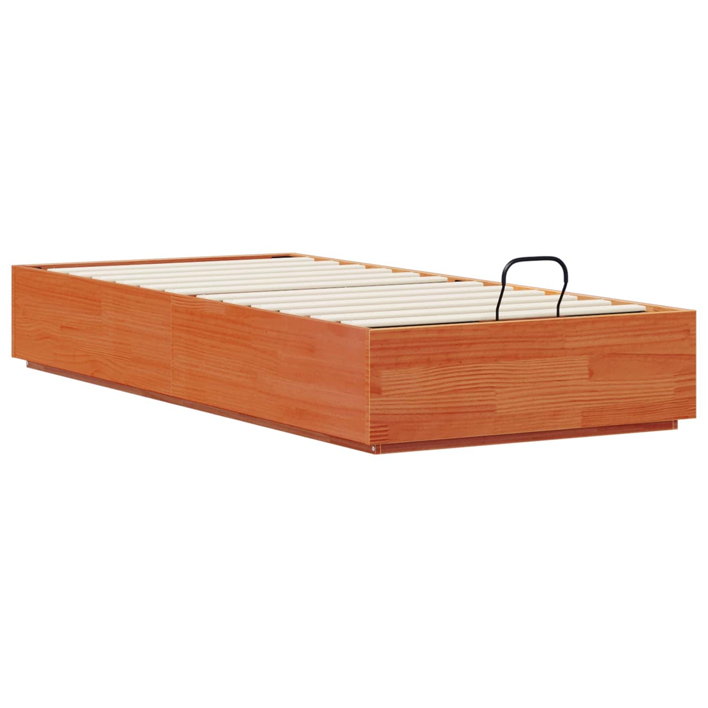 Ottoman Bed Frame Wax Brown 90 x 190 cm Solid Pine Wood