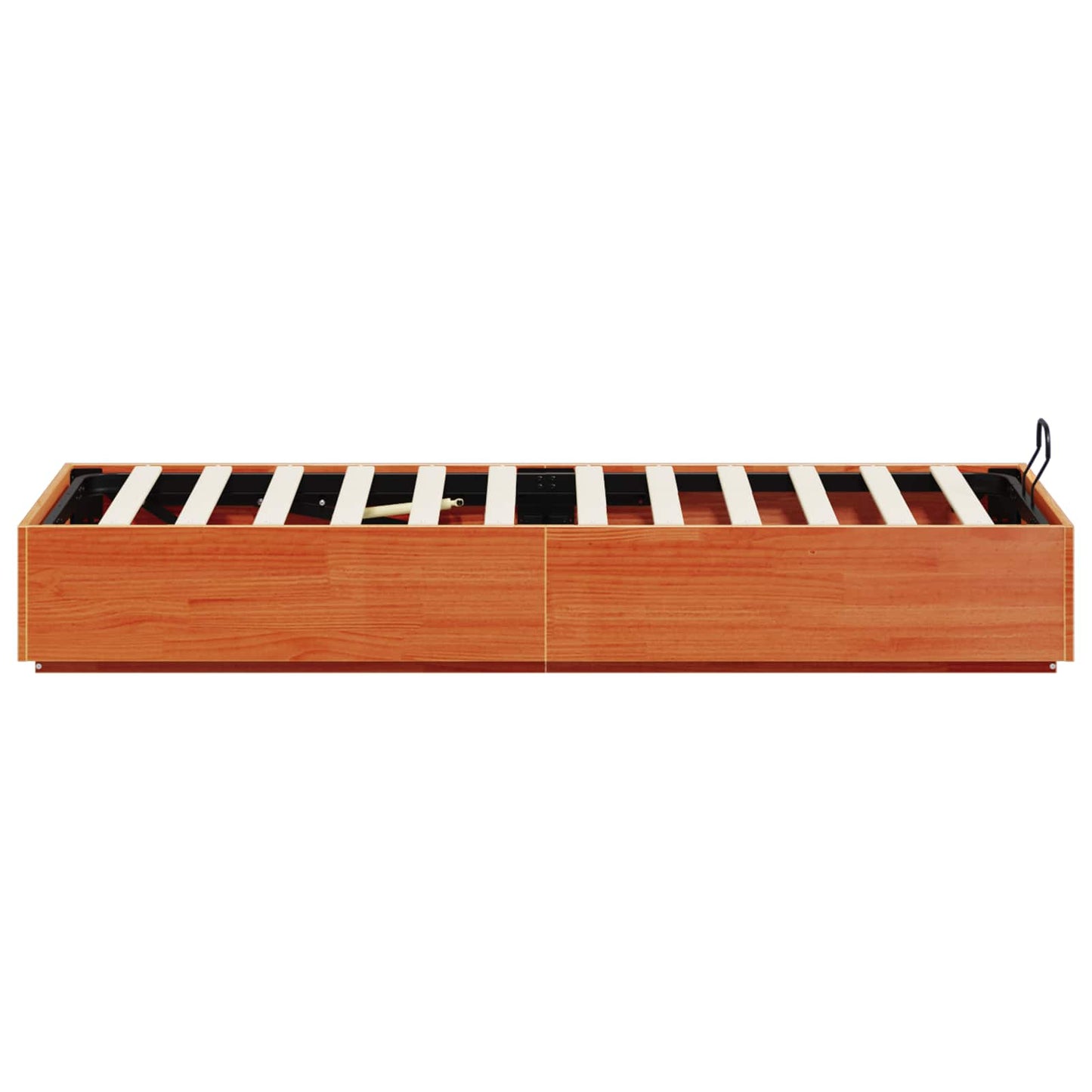 Ottoman Bed Frame Wax Brown 90 x 190 cm Solid Pine Wood