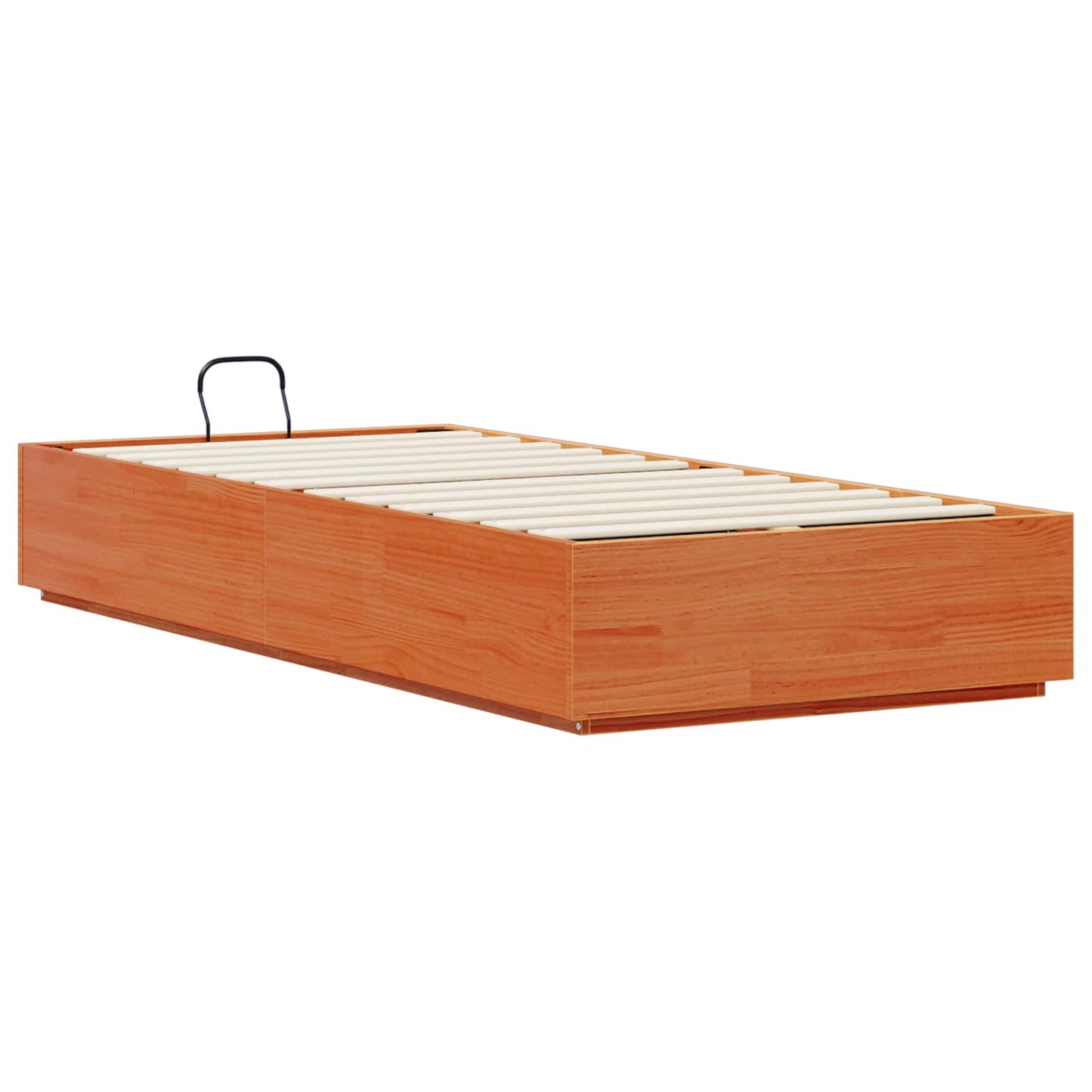 Ottoman Bed Frame Wax Brown 80 x 200 cm Solid Pine Wood