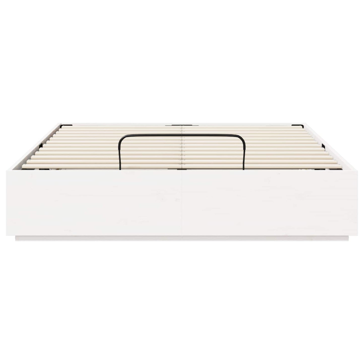 Ottoman Bed Frame White 140 x 200 cm Solid Pine Wood