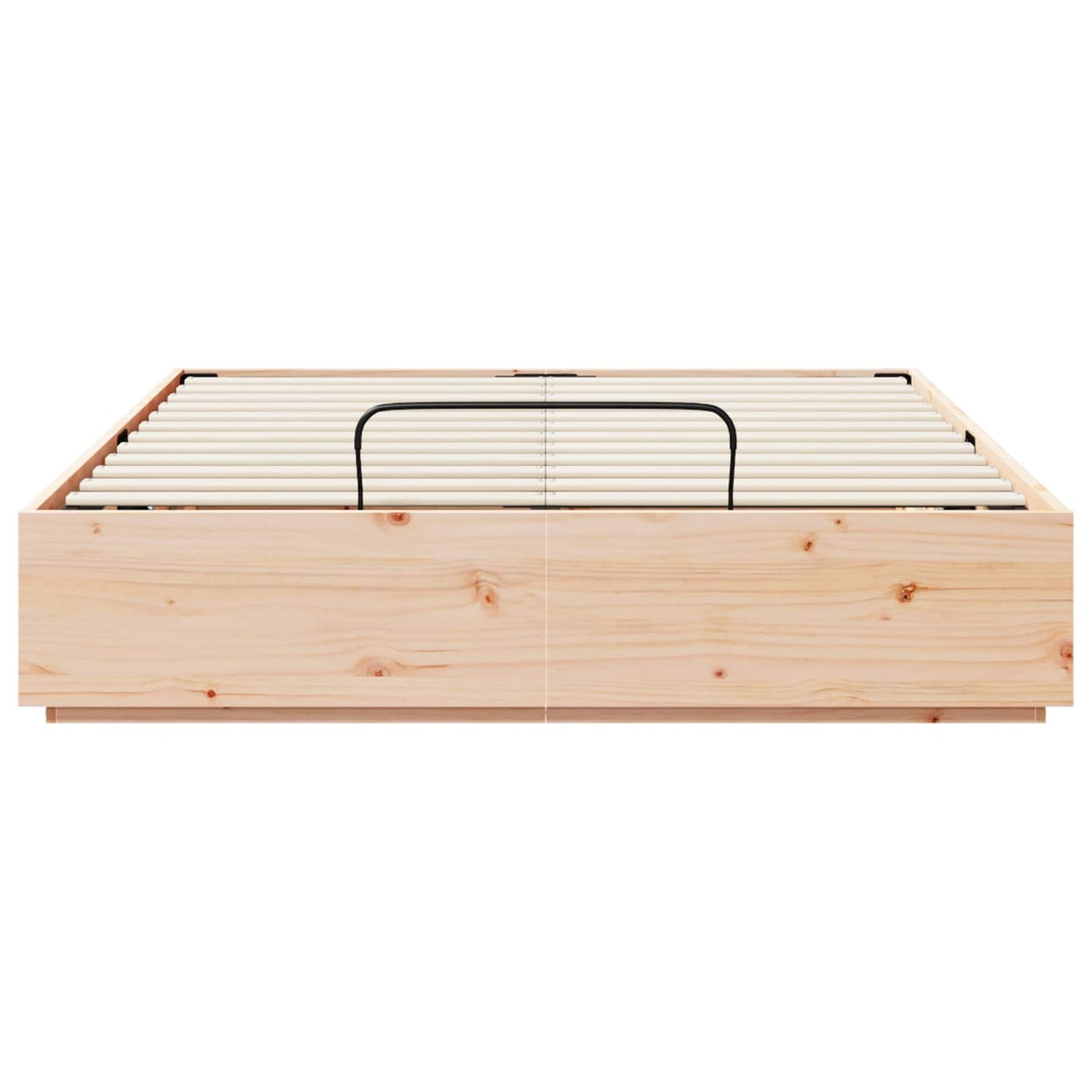 Ottoman Bed Frame Natural 150 x 200 cm Solid Pine Wood
