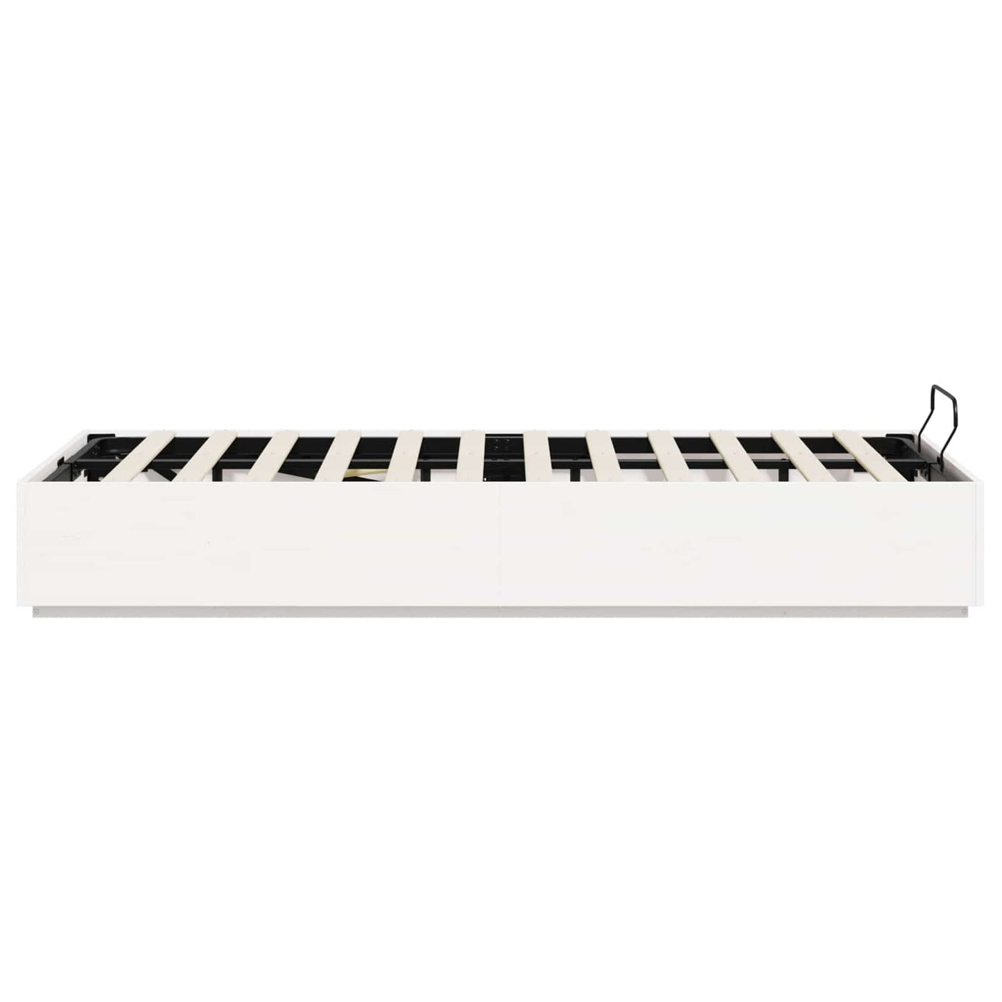 Ottoman Bed Frame White 150 x 200 cm Solid Pine Wood