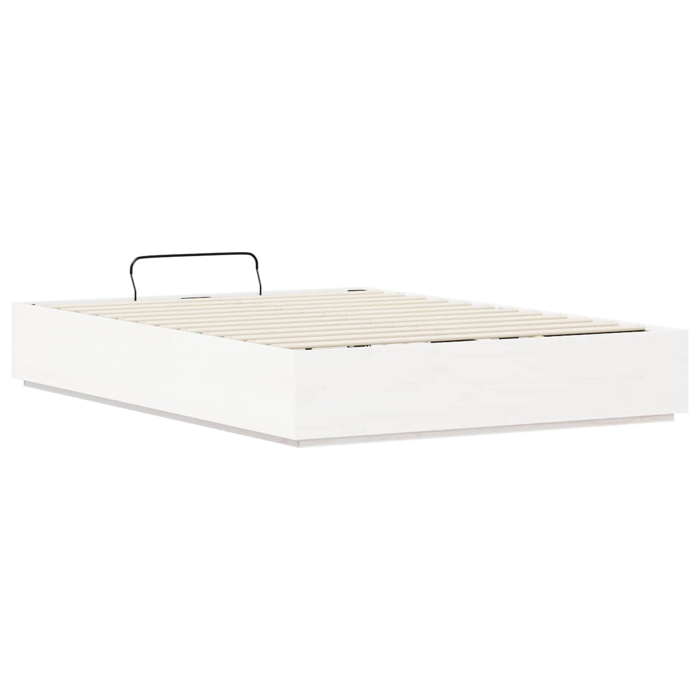 Ottoman Bed Frame White 160 x 200 cm Solid Pine Wood