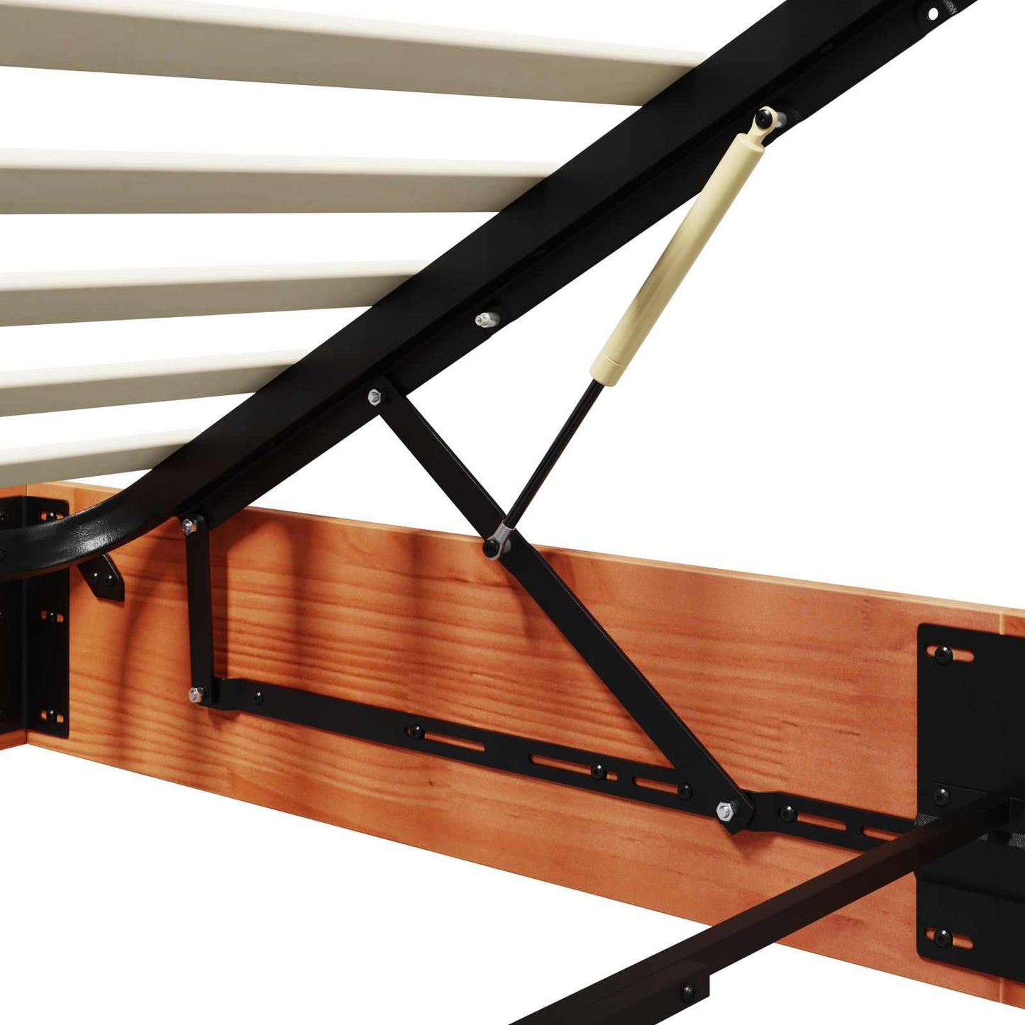 Ottoman Bed Frame with Storage Wax Brown 90 x 190 cm
