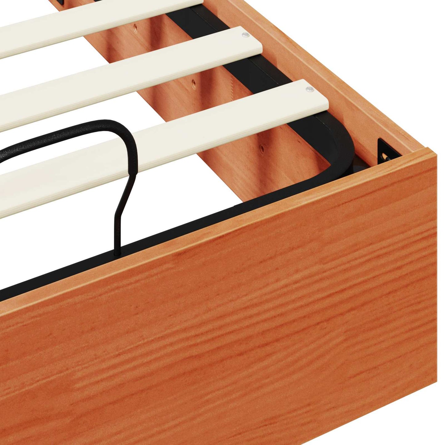 Ottoman Bed Frame with Storage Wax Brown 80 x 200 cm