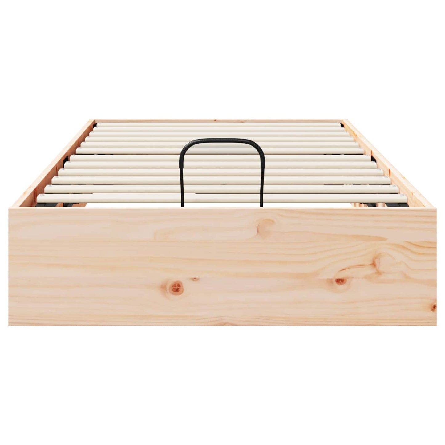 Ottoman Bed Frame with Storage Natural 90 x 200 cm