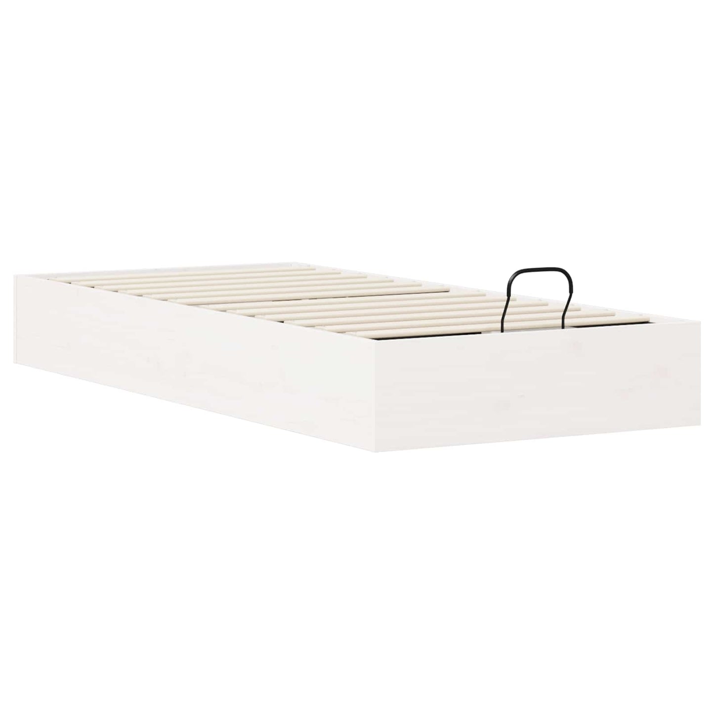 Ottoman Bed Frame with Storage White 100 x 200 cm
