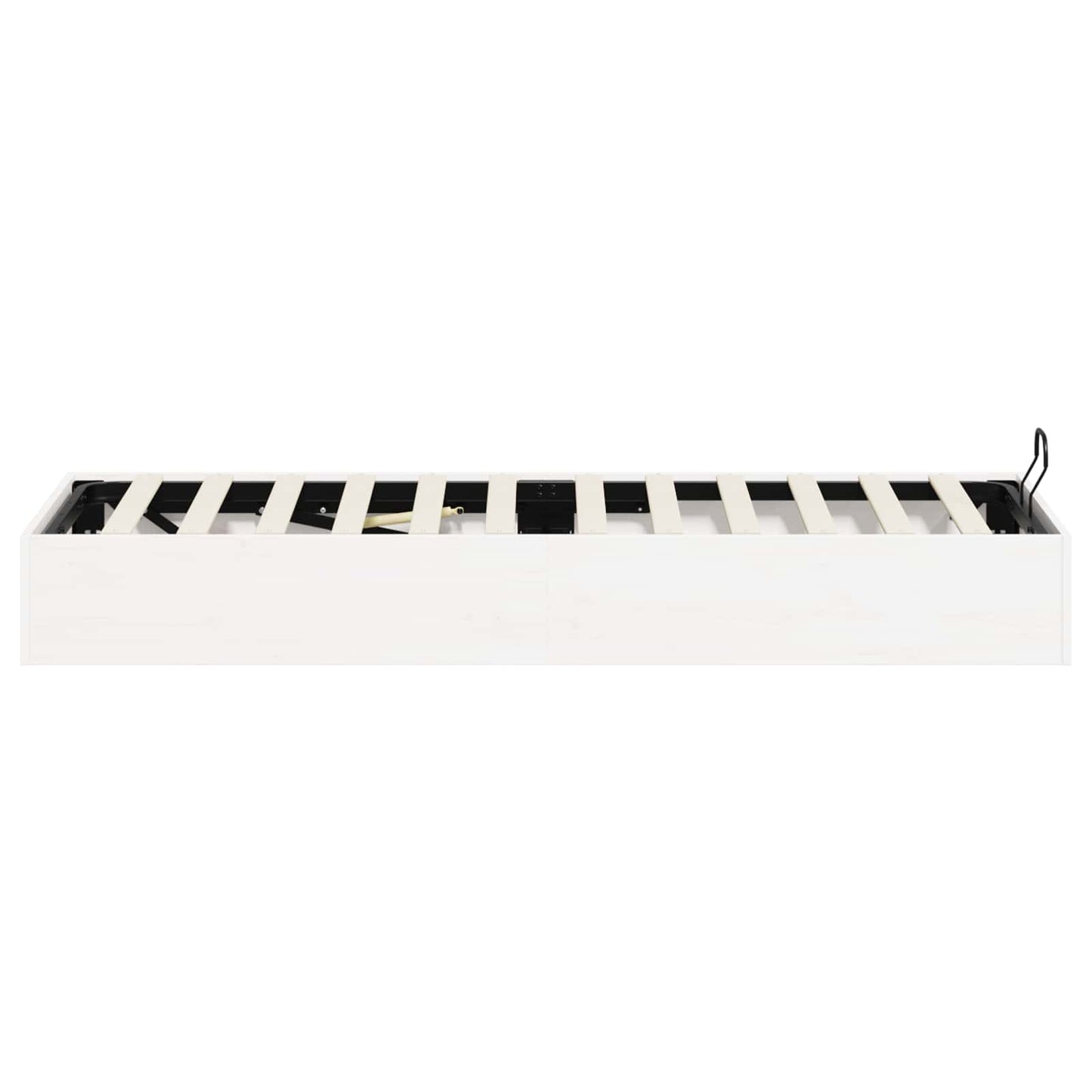 Ottoman Bed Frame with Storage White 100 x 200 cm
