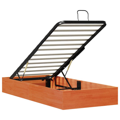 Ottoman Bed Frame with Storage Wax Brown 100 x 200 cm