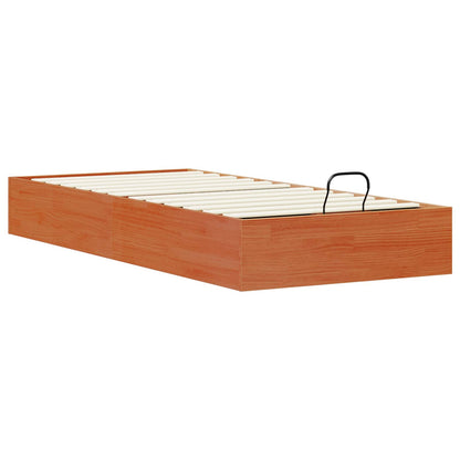 Ottoman Bed Frame with Storage Wax Brown 100 x 200 cm