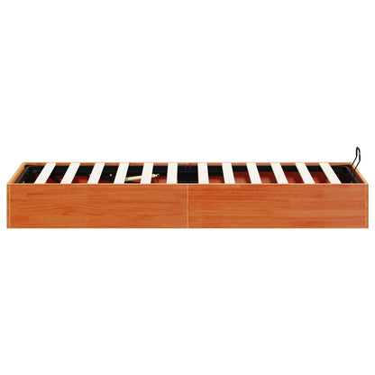Ottoman Bed Frame with Storage Wax Brown 100 x 200 cm