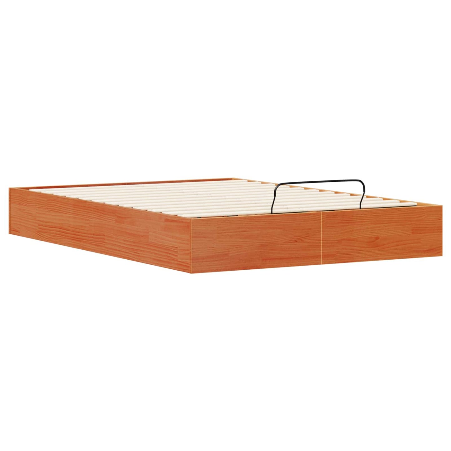 Ottoman Bed Frame with Storage Wax Brown 120 x 190 cm