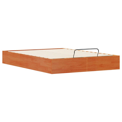 Ottoman Bed Frame with Storage Wax Brown 120 x 190 cm