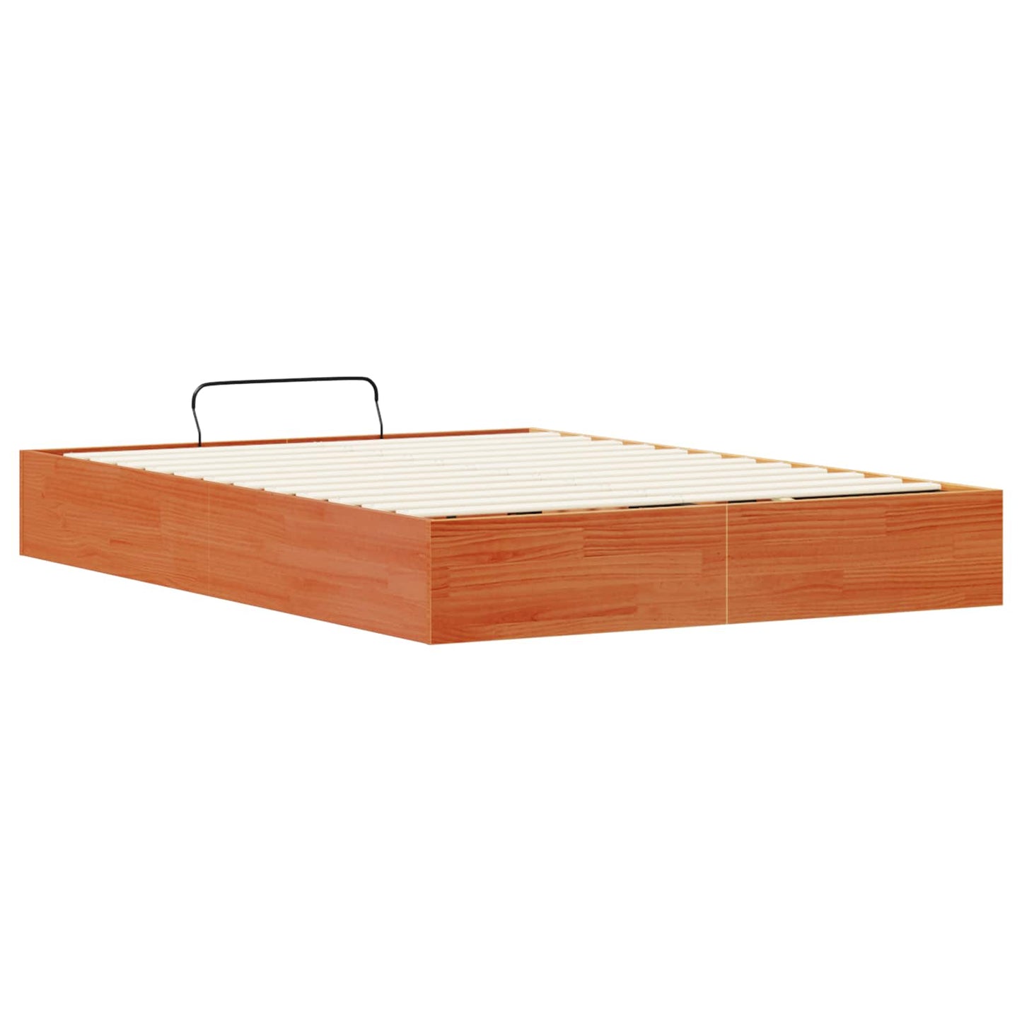 Ottoman Bed Frame with Storage Wax Brown 135 x 190 cm