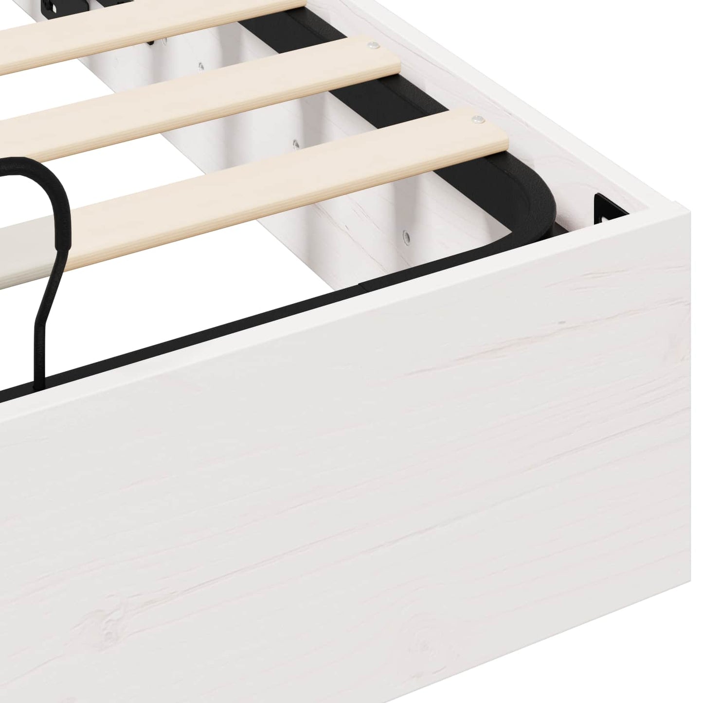 Ottoman Bed Frame with Storage White 150 x 200 cm