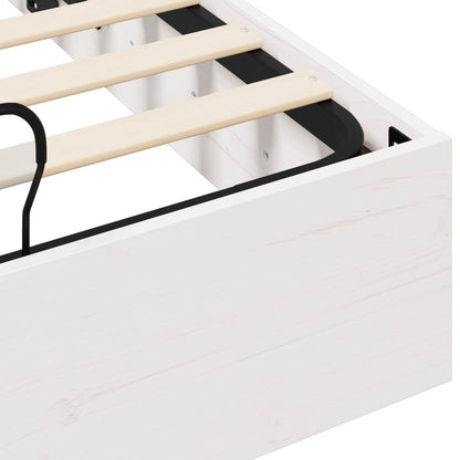 Ottoman Bed Frame with Storage White 150 x 200 cm