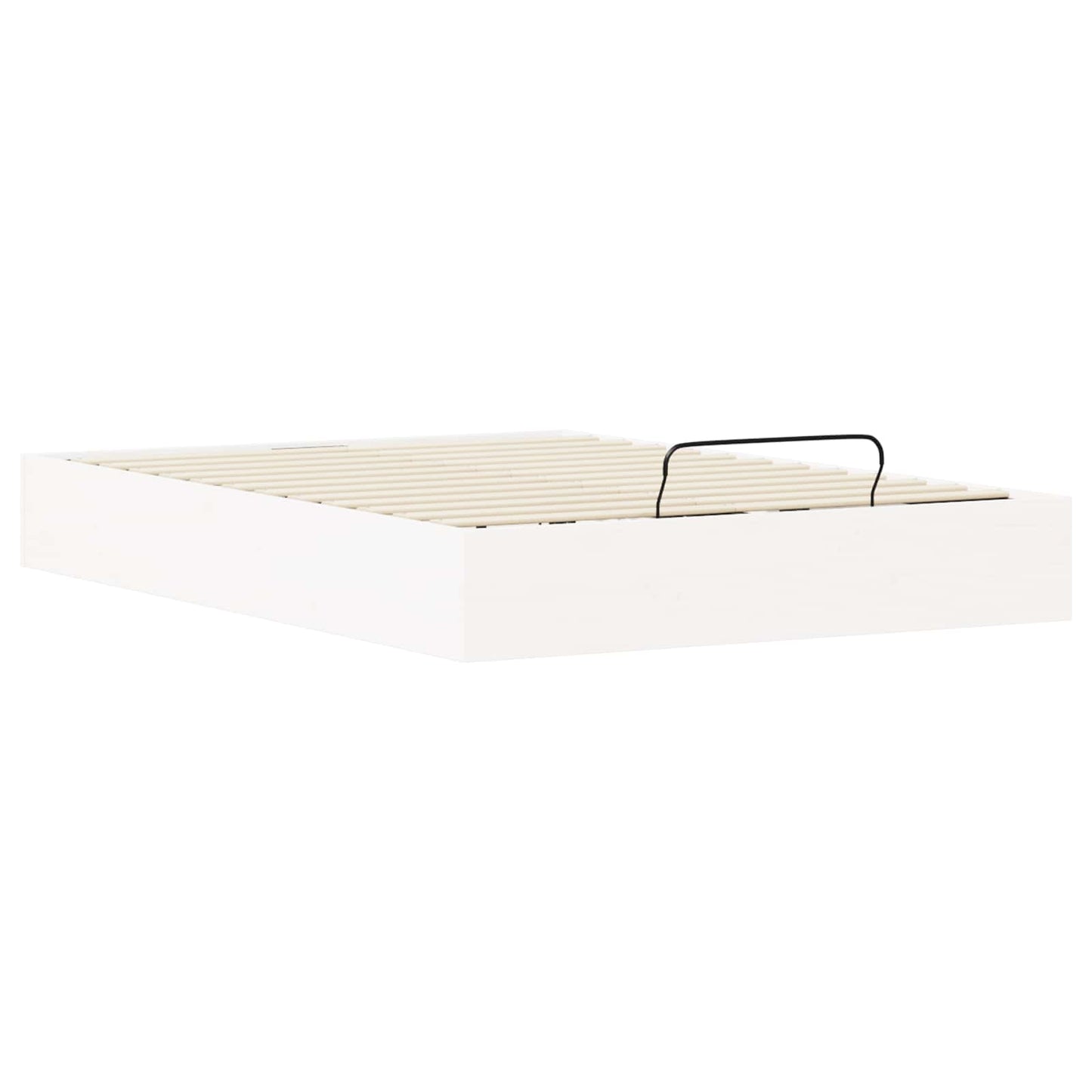 Ottoman Bed Frame with Storage White 150 x 200 cm