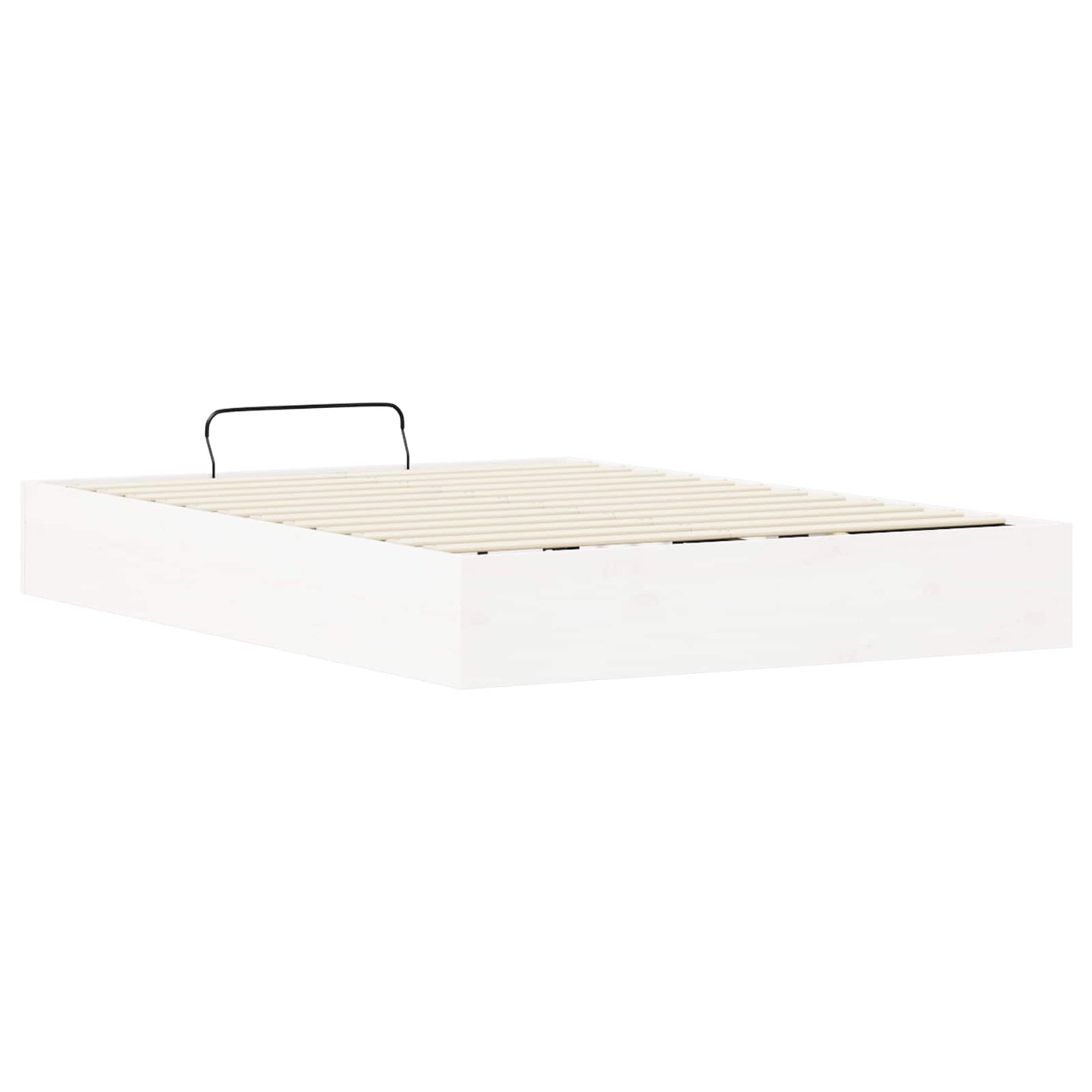 Ottoman Bed Frame with Storage White 150 x 200 cm
