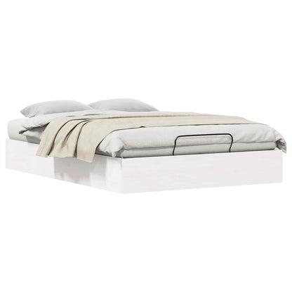 Ottoman Bed Frame with Storage White 150 x 200 cm
