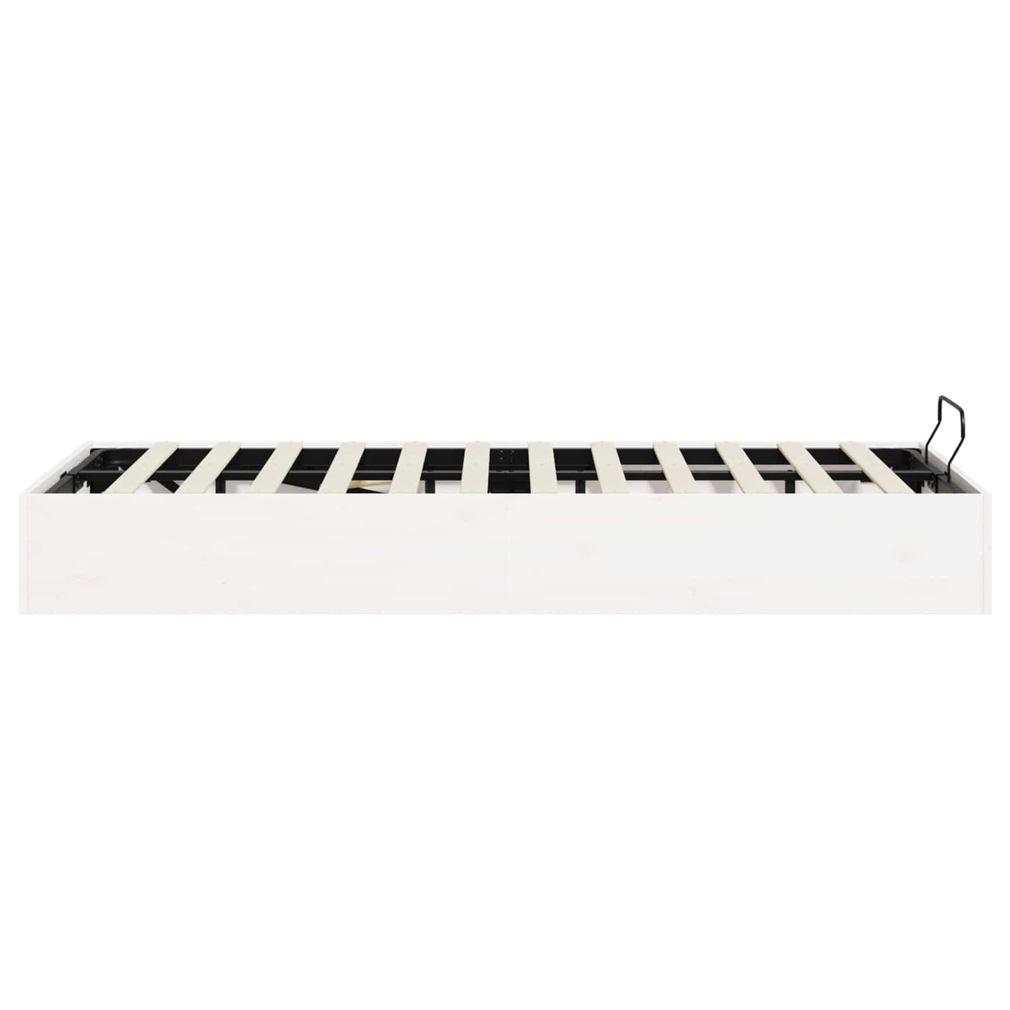 Ottoman Bed Frame with Storage White 150 x 200 cm