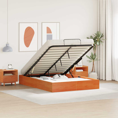 Ottoman Bed Frame with Storage Wax Brown 150 x 200 cm