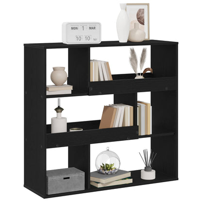 Book Shelf Black Oak 100 x 33 x 94.5 cm Engineered Wood