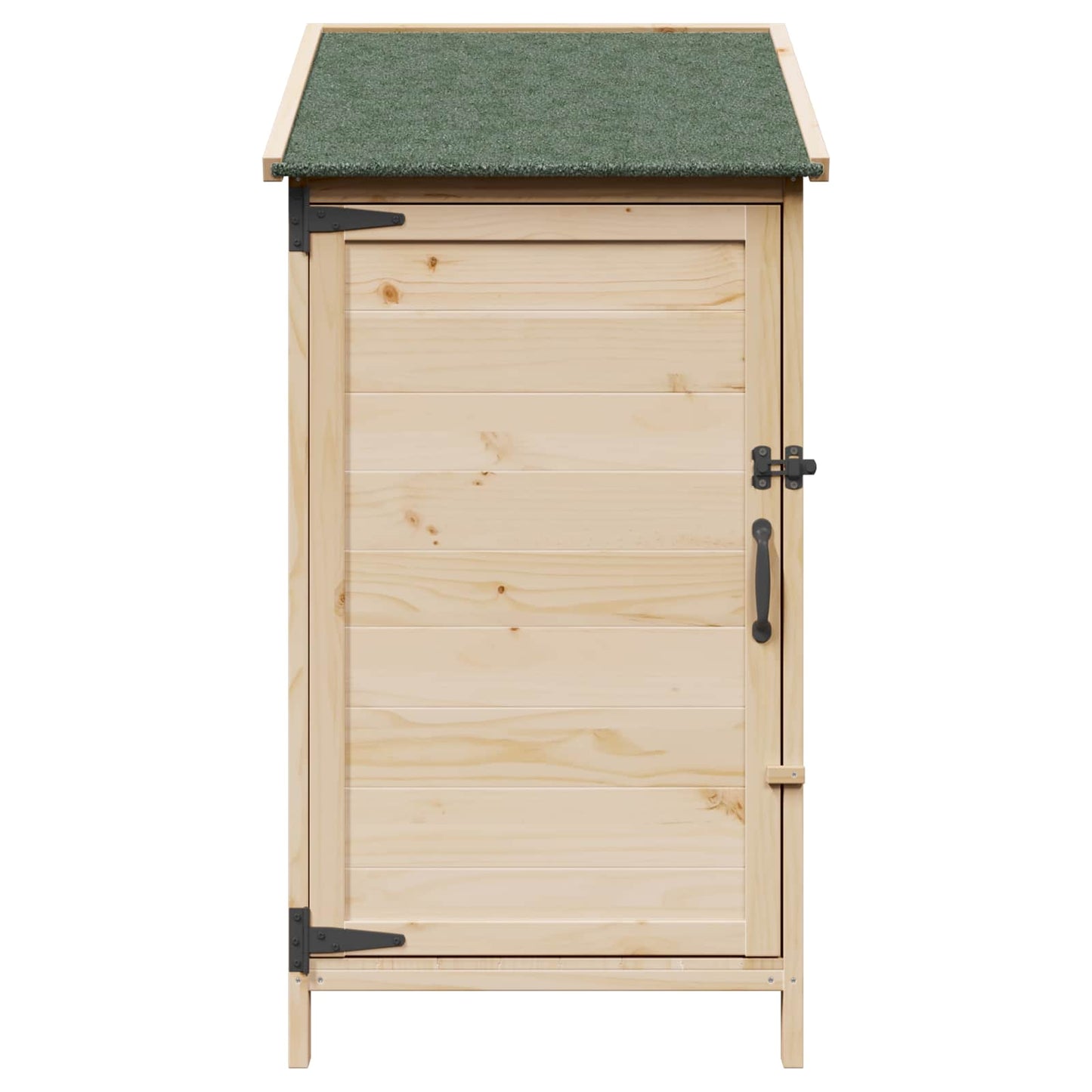 Garden Shed with Roof Natural 59 x 56 x 113.5 cm Solid Fir Wood