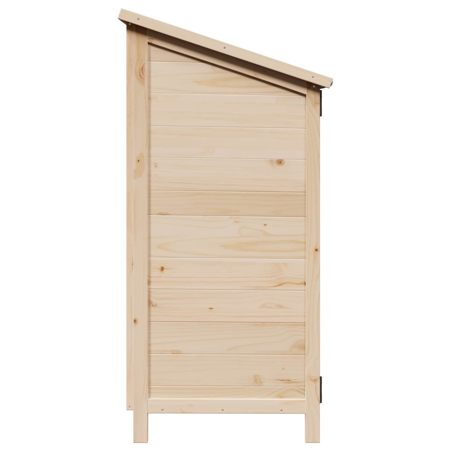 Garden Shed with Roof Natural 59 x 56 x 113.5 cm Solid Fir Wood