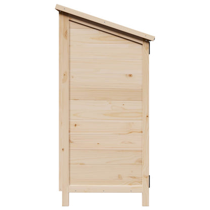 Garden Shed with Roof Natural 59 x 56 x 113.5 cm Solid Fir Wood