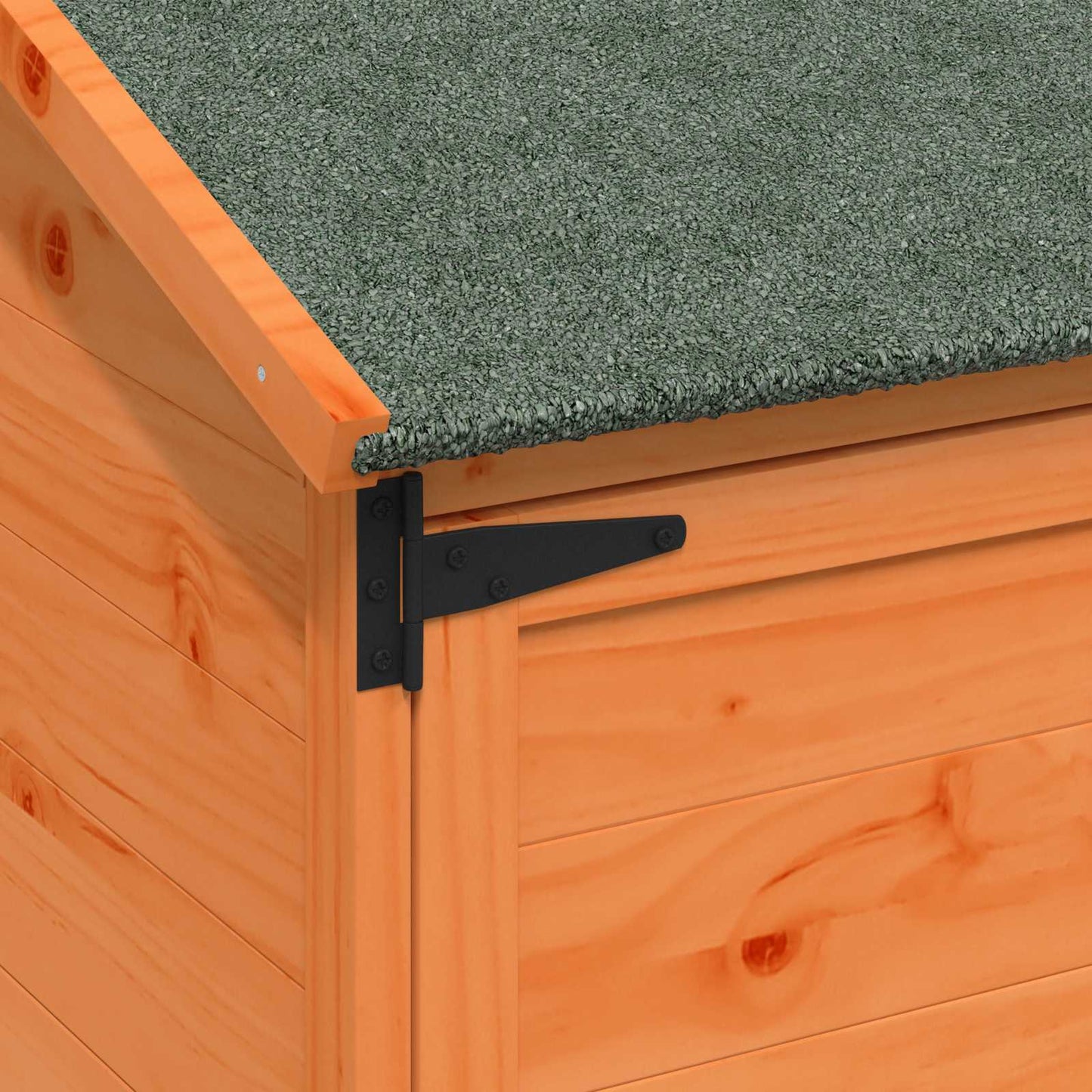 Garden Shed with Roof Brown 59 x 56 x 113.5 cm Solid Fir Wood