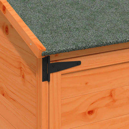 Garden Shed with Roof Brown 59 x 56 x 113.5 cm Solid Fir Wood