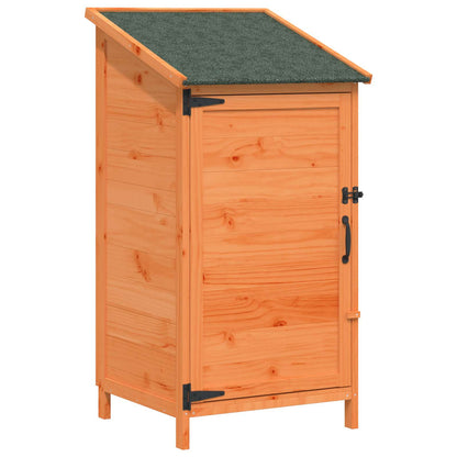 Garden Shed with Roof Brown 59 x 56 x 113.5 cm Solid Fir Wood